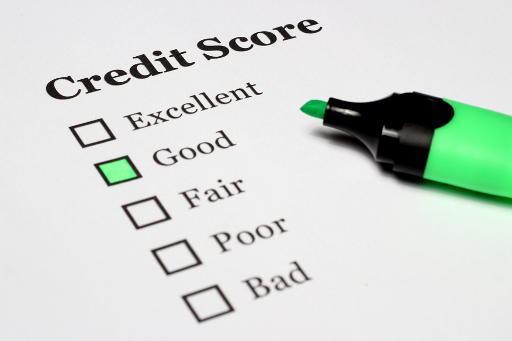 good credit score indicated form