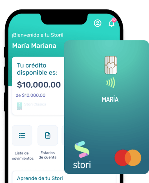 Descarga la app de la tarjeta de crédito Stori Construye y solicítala desde ahi.