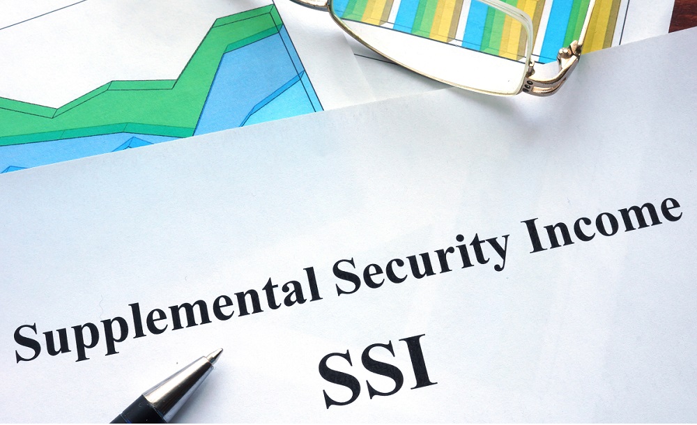 Supplemental Security Income (SSI) written on a paper.