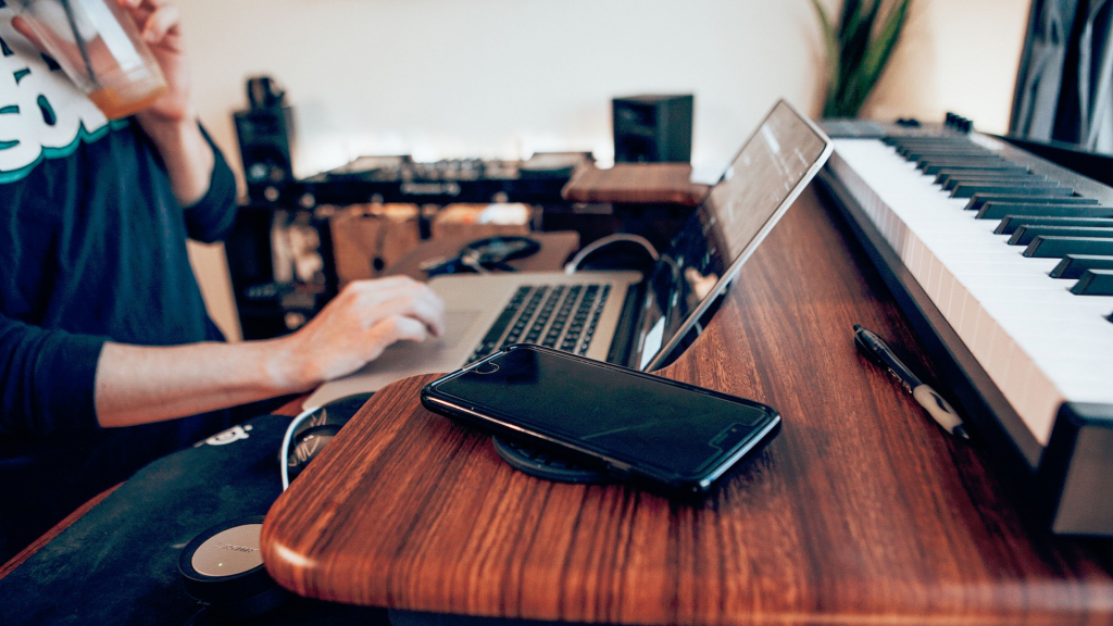 Various tech gadgets on a table (Millennials brand)