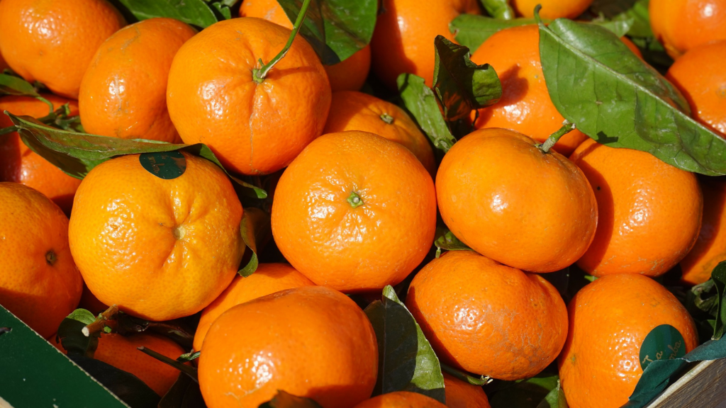lots of tangerines