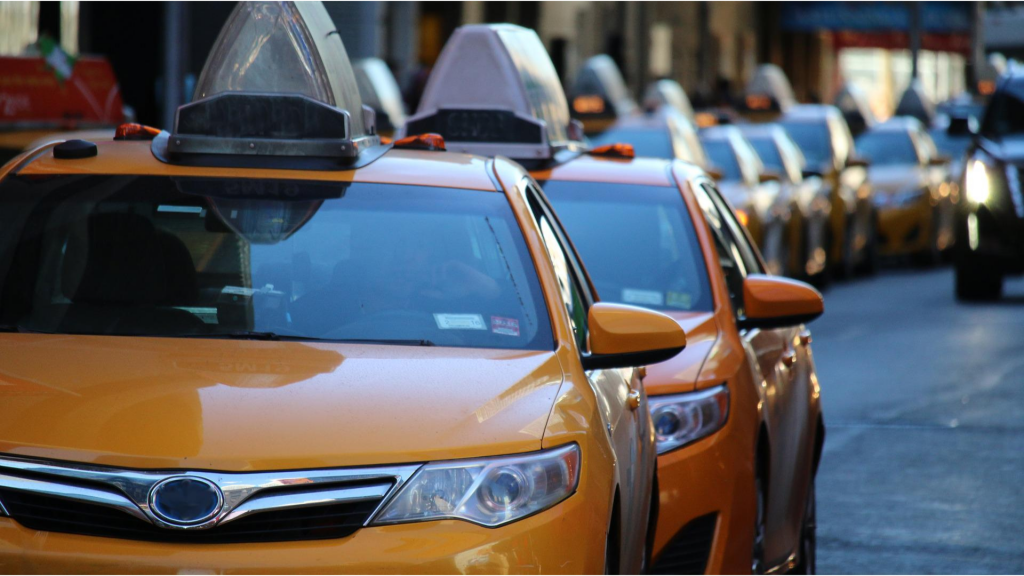 long taxi queue