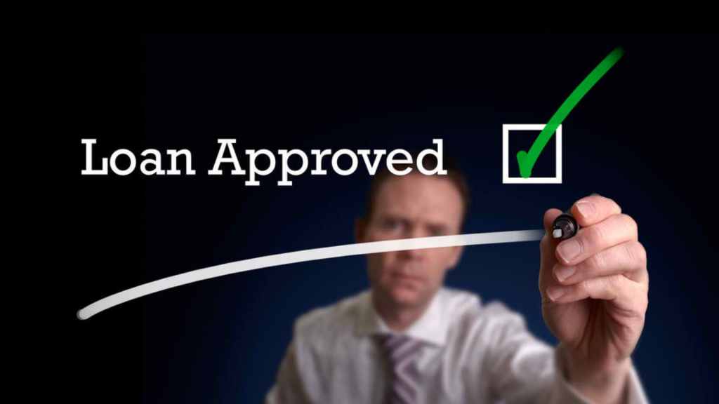 man checking the "credit approved" option