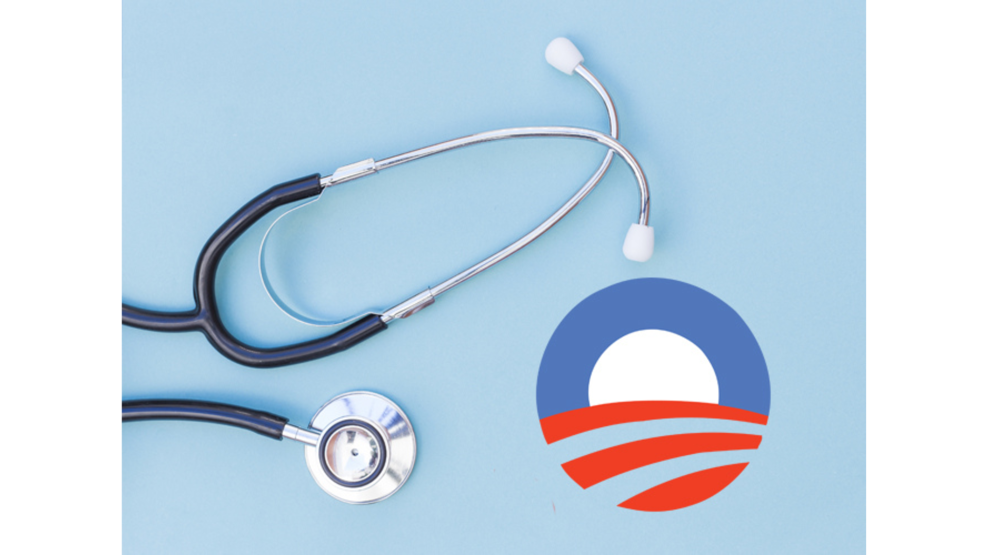 stethoscope and obamacare symbol