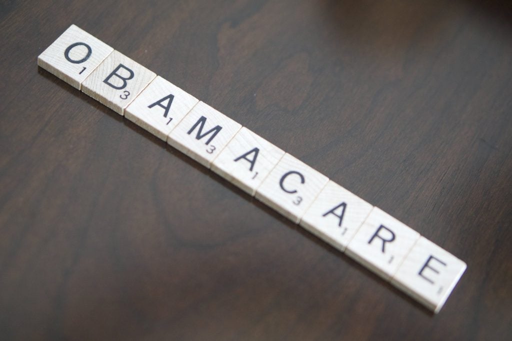 wooden letters with the word: Obamacare