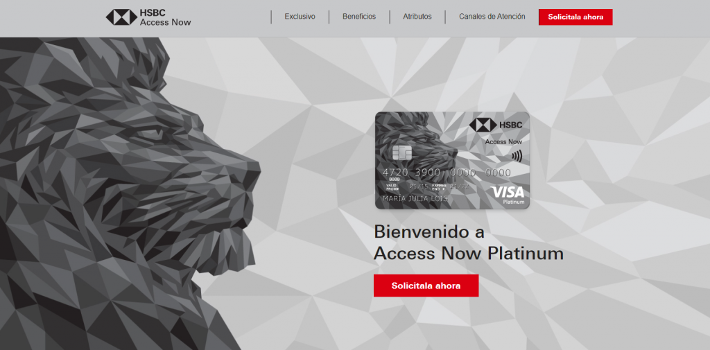 Ingresá al portal Web para solicitar tu tarjeta de crédito Access Now HSBC