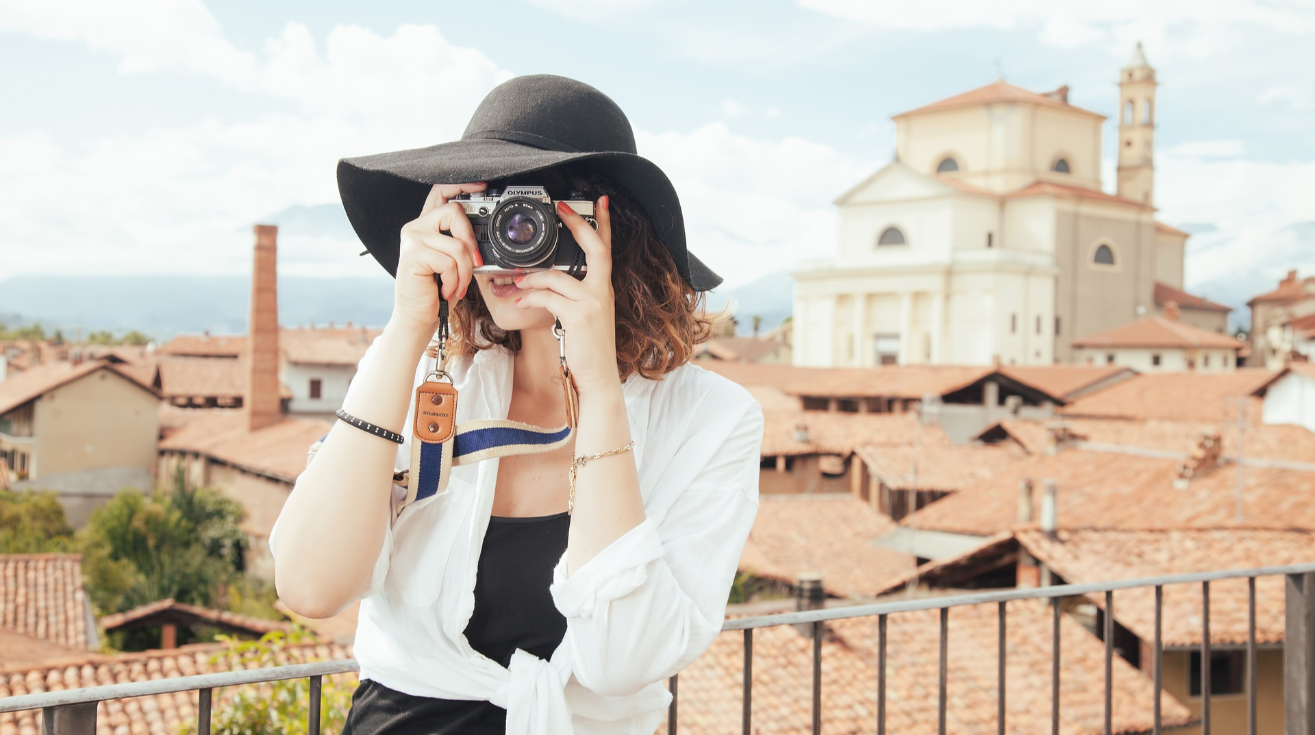 tourist taking pictures