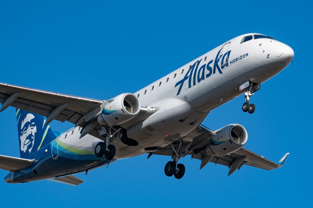 Alaska Airlines On Approach