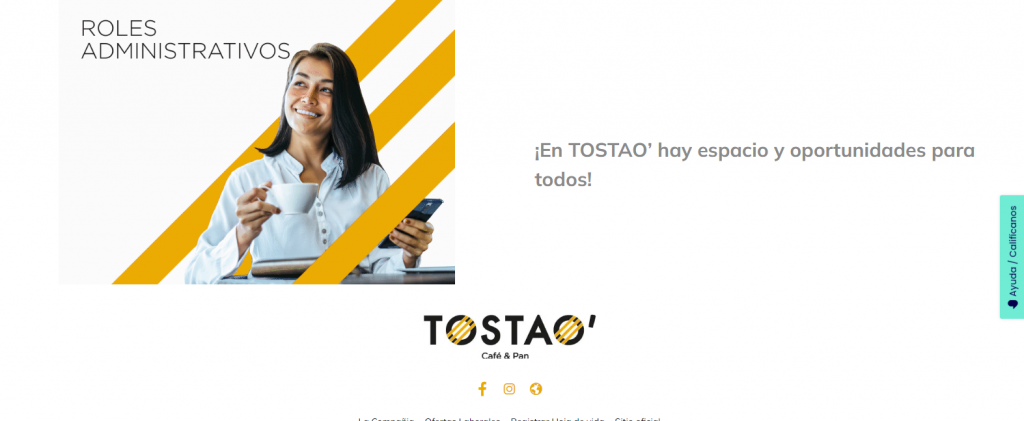 Visita el sitio Web Oficial de Tostao' Café y Pan y encuentra el puesto que buscas.