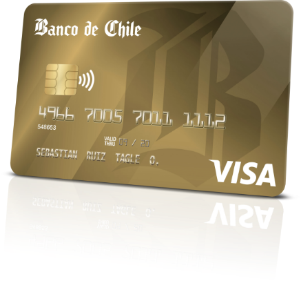 Obtén la Tarjeta Banco Chile Visa Dorada y compra con beneficios de forma diaria