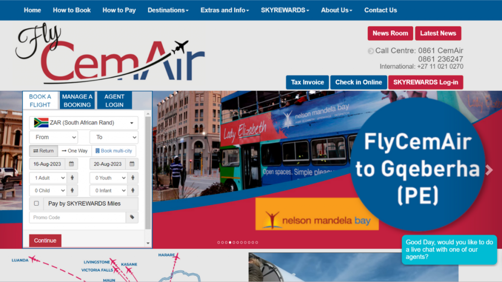 CemAir home page